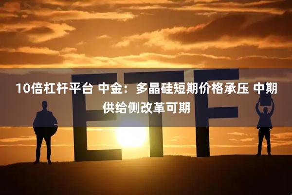 10倍杠杆平台 中金：多晶硅短期价格承压 中期供给侧改革可期