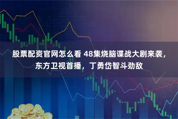 股票配资官网怎么看 48集烧脑谍战大剧来袭，东方卫视首播，丁勇岱智斗劲敌